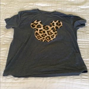 Leopard Mickey Mouse tee